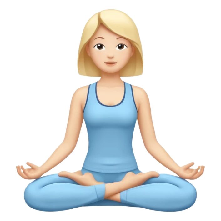 Yoga Breathing 3d Icon with color of A781F3
Make it light colro  sticker