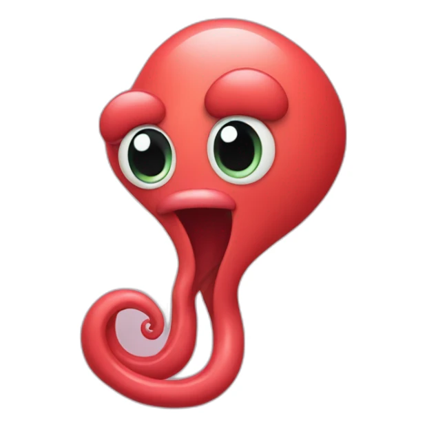 Poulpe qui forme un cœur  sticker