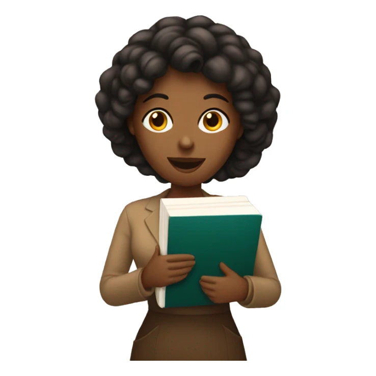 Women with a Book and Coffee sticker