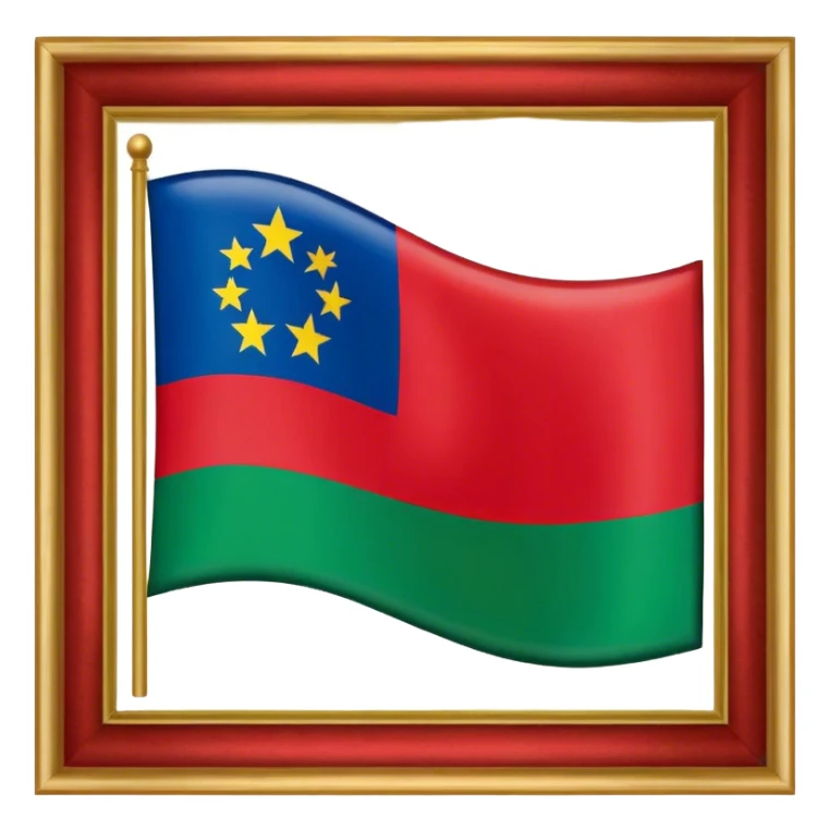 MARTINIQUE drapeau (red, green, black) sticker