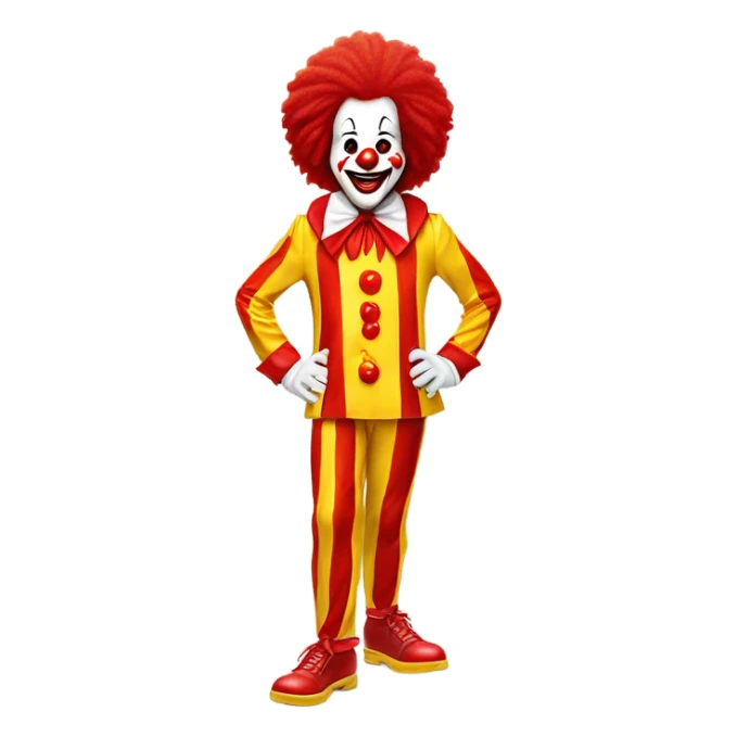 A squad of Ronald McDonalds  sticker