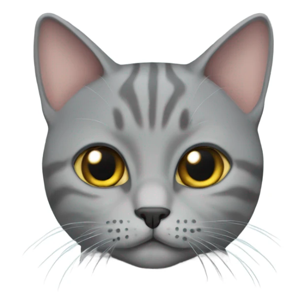 Grey British short hair cat sticker