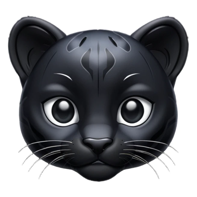 Pantera negra cuerpo pequeña sticker