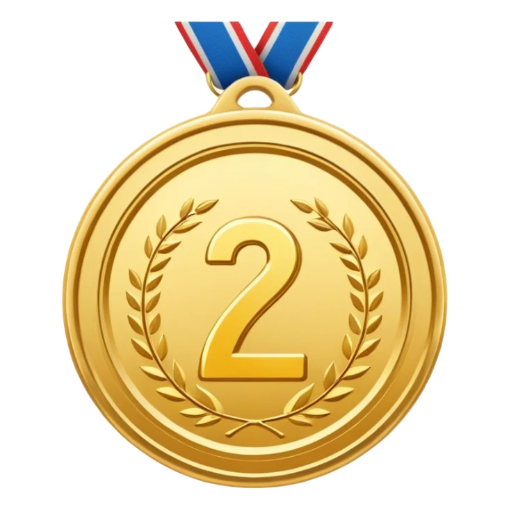 Create a gold medal which says "Brocation 2026" sticker