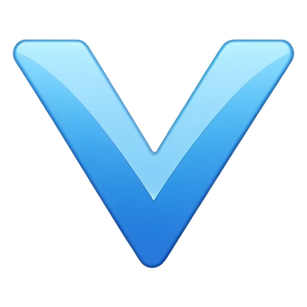 It's a bright blue jagged starburst (or sunburst/jagged circle) background with a bold white checkmark centered inside. This design has remained consistent for X Premium subscribers sticker