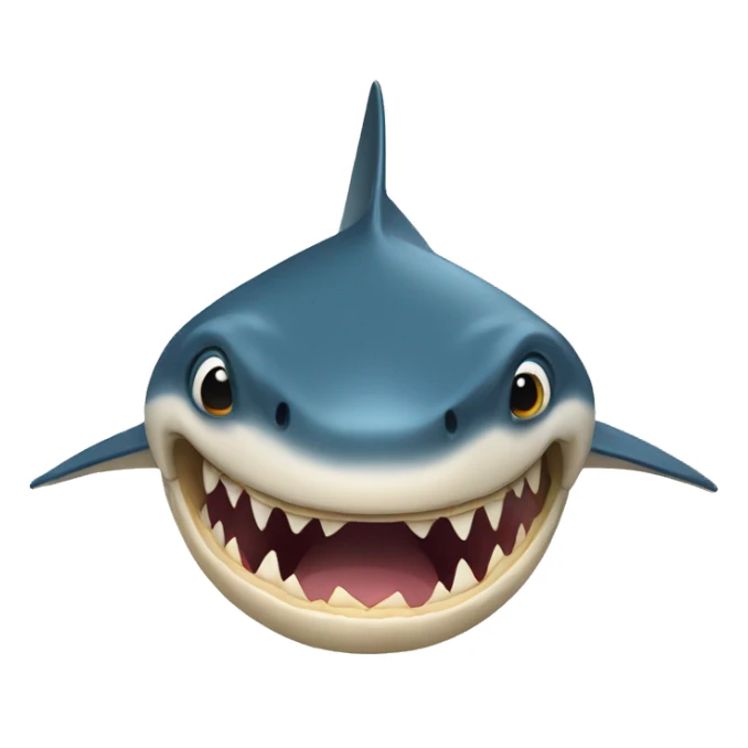 Un tiburón con pie sticker