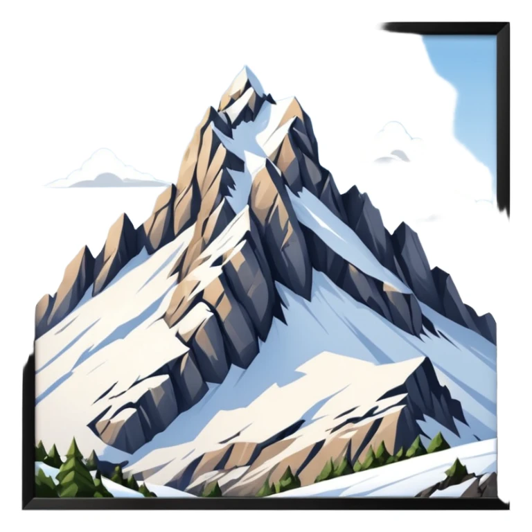 the mountain "Säntis" in St. Galler Rheintal sticker