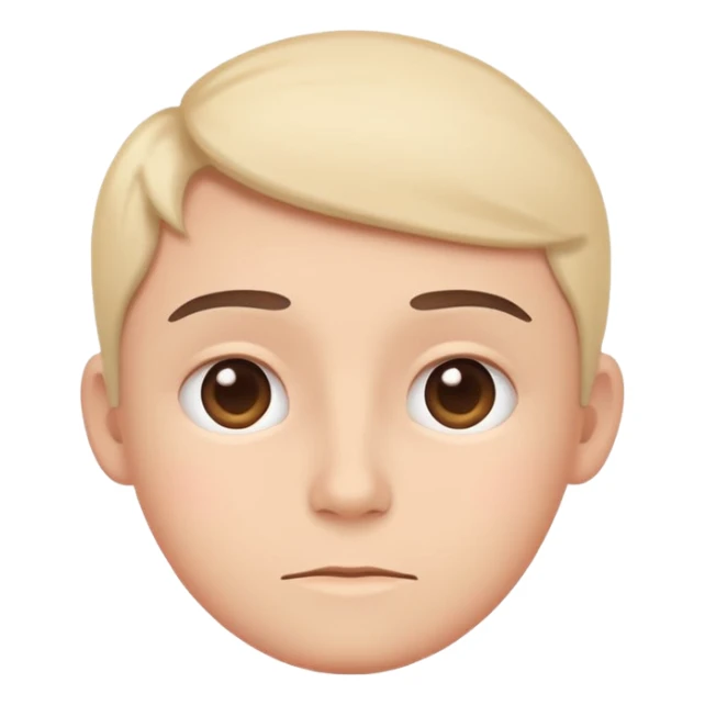 minimal flat emoji with mild tension,
slightly raised eyebrows,
thoughtful expression,
balanced emotion,
soft pastel tones,
modern health tracking app style,
transparent background,
vector illustration
 sticker