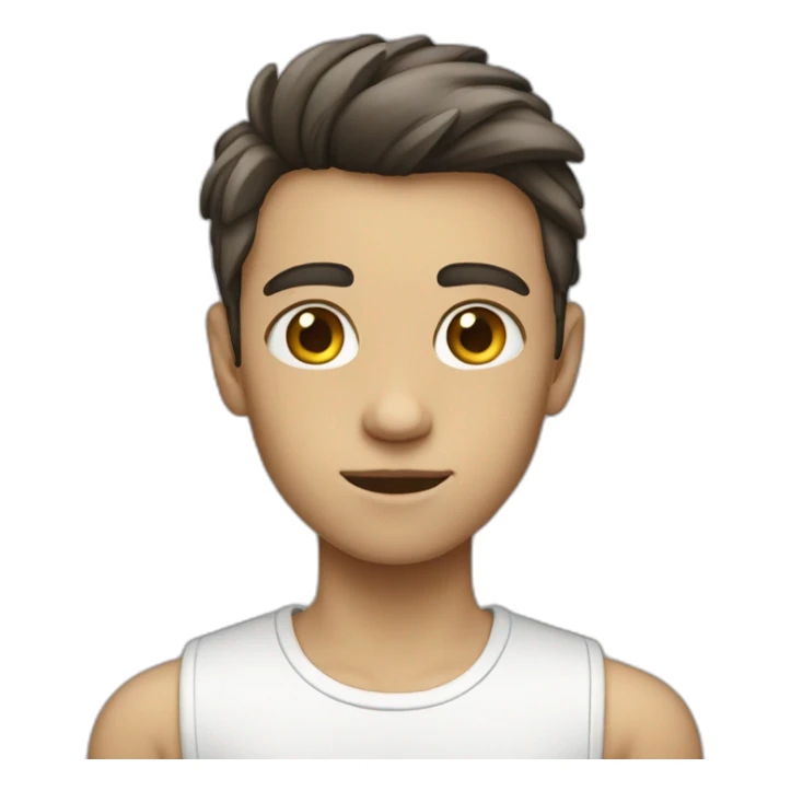 White teenager, Skinny sticker