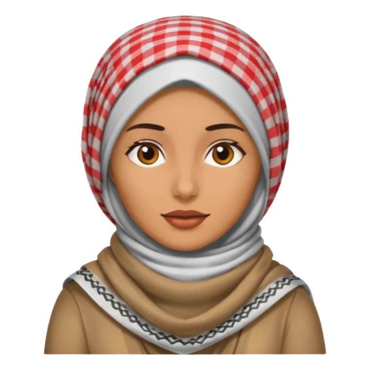 Woman in Keffiyeh sticker