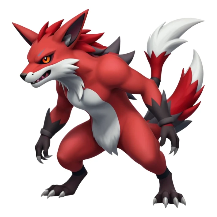 Zoroark-Zangoose-Incineroar-hybrid-creature sticker