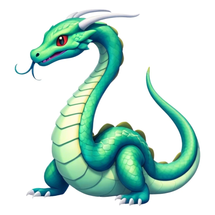 Seviper-Dragonair-hybrid, full body, sticker