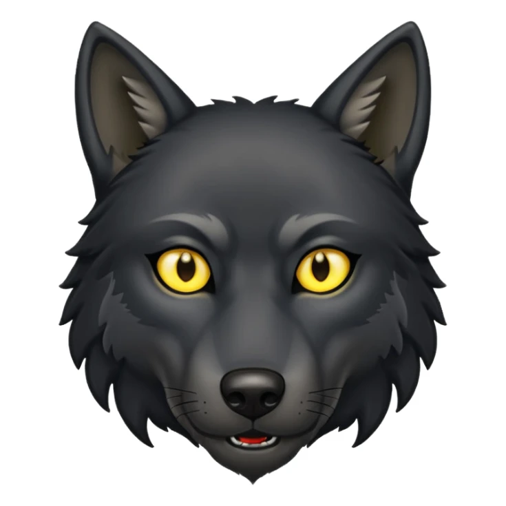 i want an black wolf it should look dangerous sticker