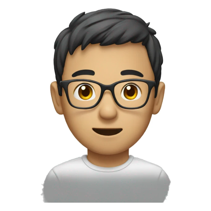 Asian that wraring glasses go to the England sticker