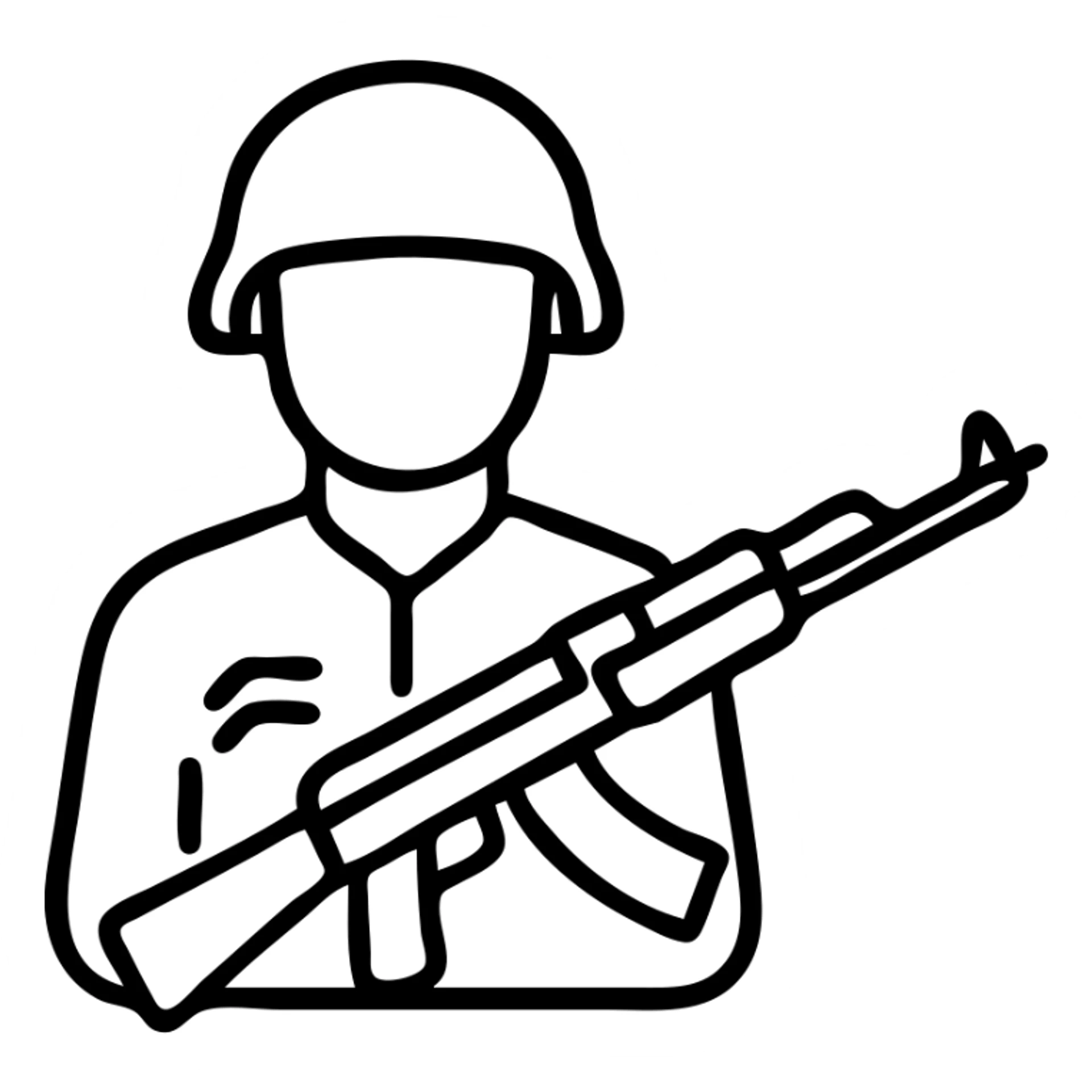 Syrian soldier with AK 47 sticker