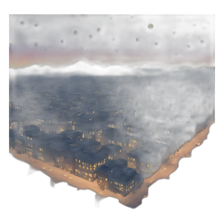 City lights and starry skies sticker