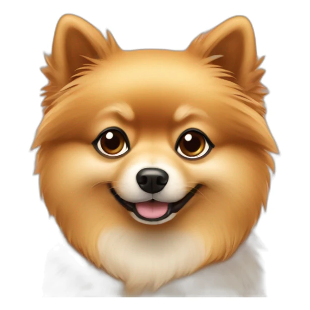 ,-hugs-her-pomeranian-dog,-red Download emoji sticker