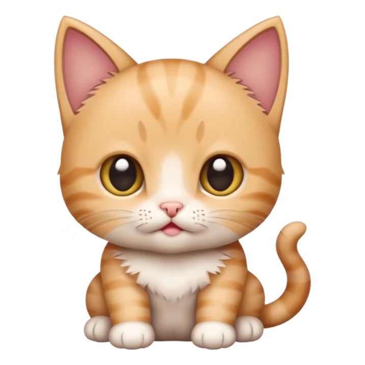 a baby kitten with the words huh sticker