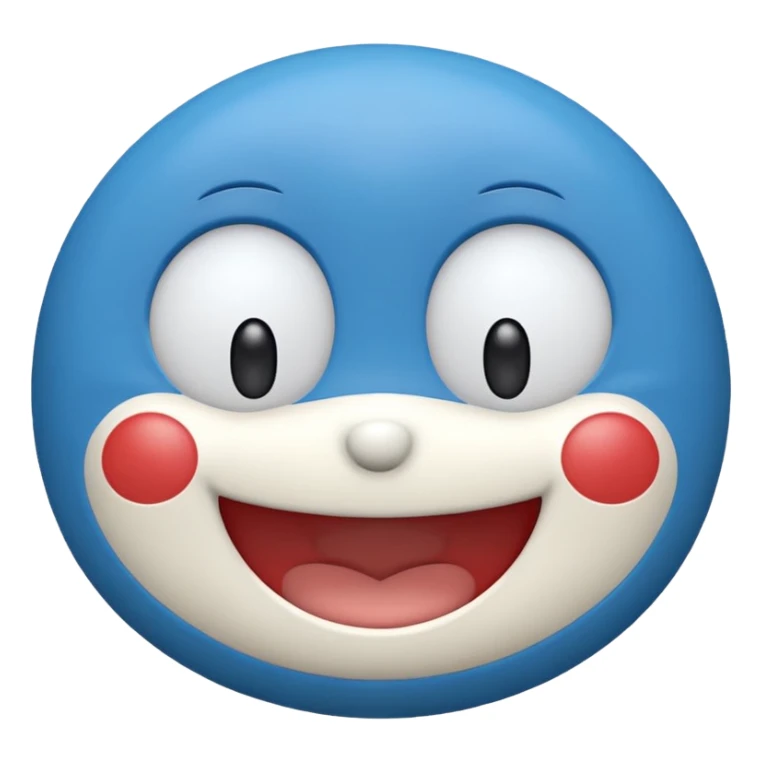 Make the emojis of doraemon cartoon sticker