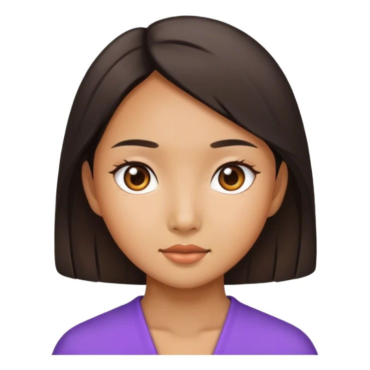 asian girl tan skin sticker