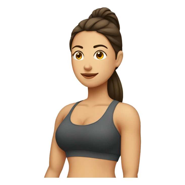 mujer embarazada haciendo gym sticker