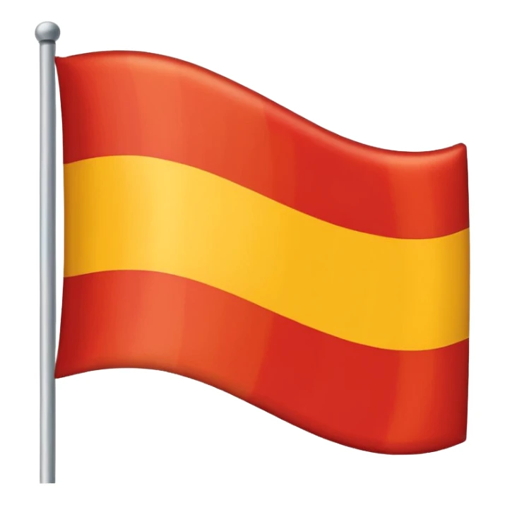 🇨🇴 similar flag with yellow 50% and red 50% 2 strip sticker