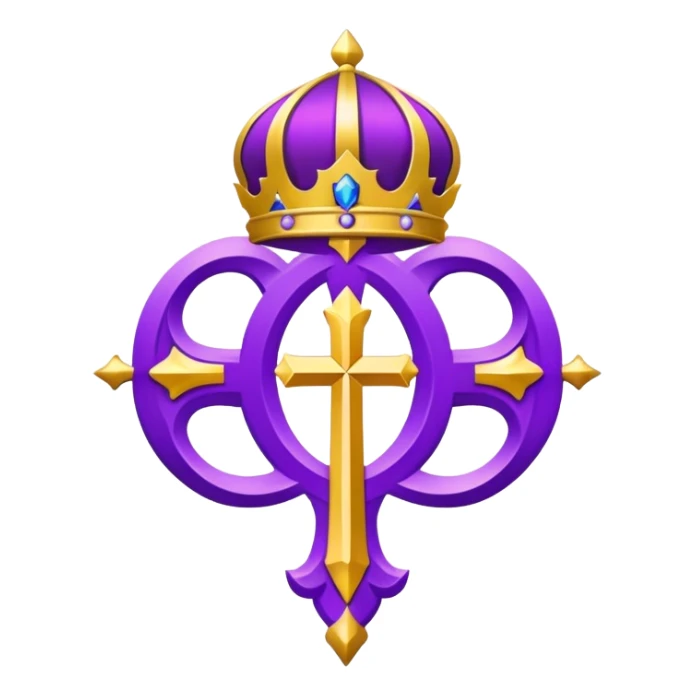 Archibishop's emblem with a touch of purple sticker
