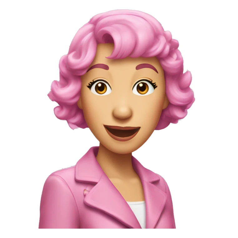 Didi conn Grease with pink hair sticker