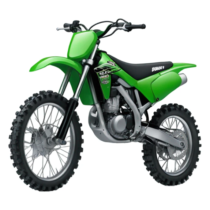 Kawasaki dirt bike sticker