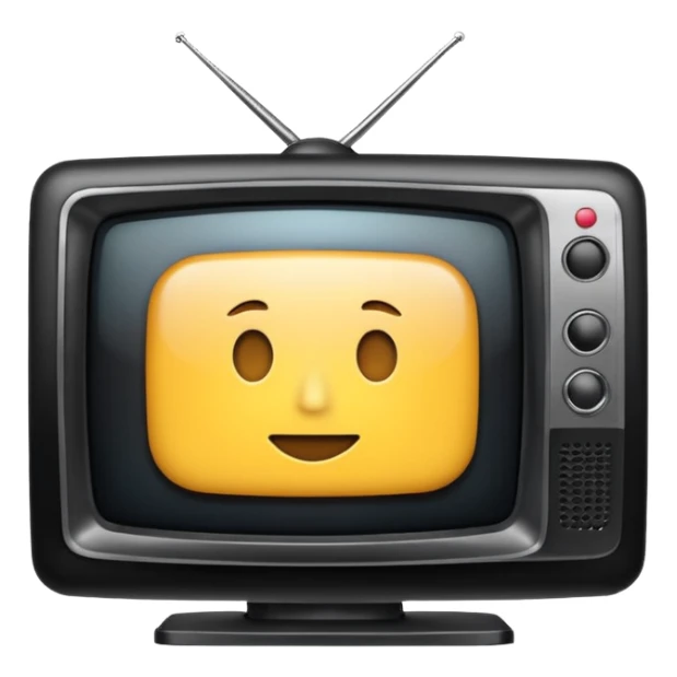 Create an emoji in which it is representing an app like YouTube professional logo of this app but don't make it like YouTube this app name as :- InSights TV sticker