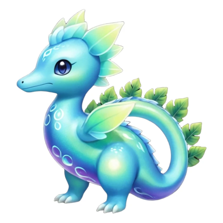 Elemental Exotic Tropical Celestial Sparky Fierce Viney Vinal Dusky Aurorus-Amaura-Auroras-Pokémon-Fakémon-creature sticker