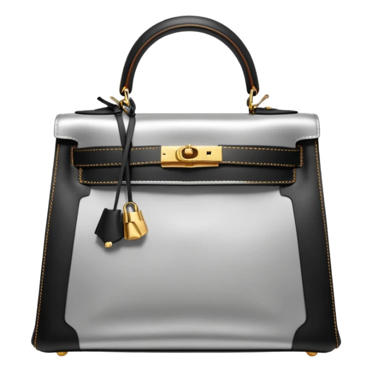 hermes kelly silver color gold hardware sticker