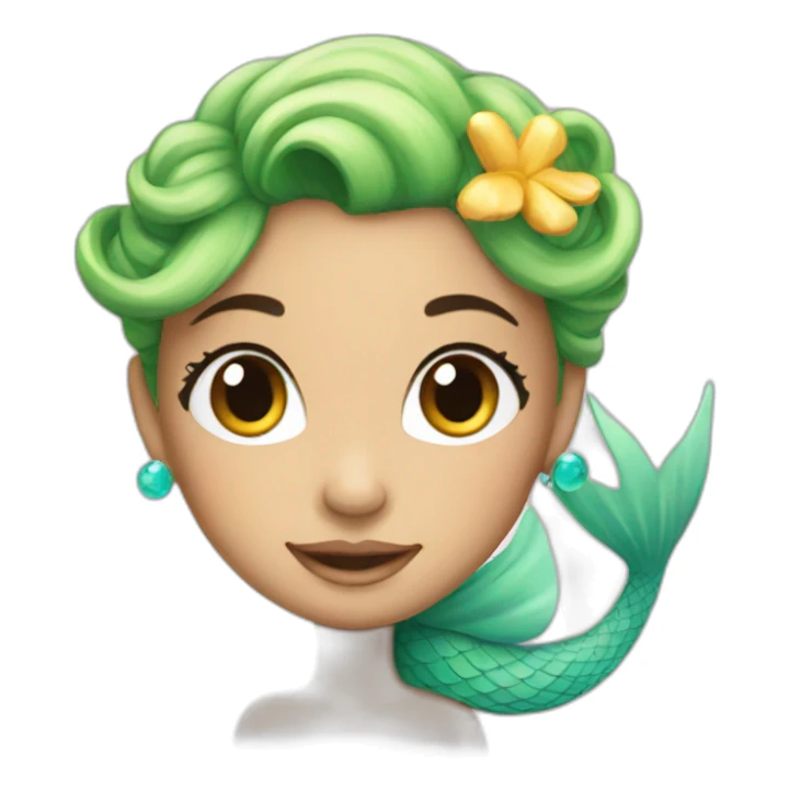princess mermaid sticker