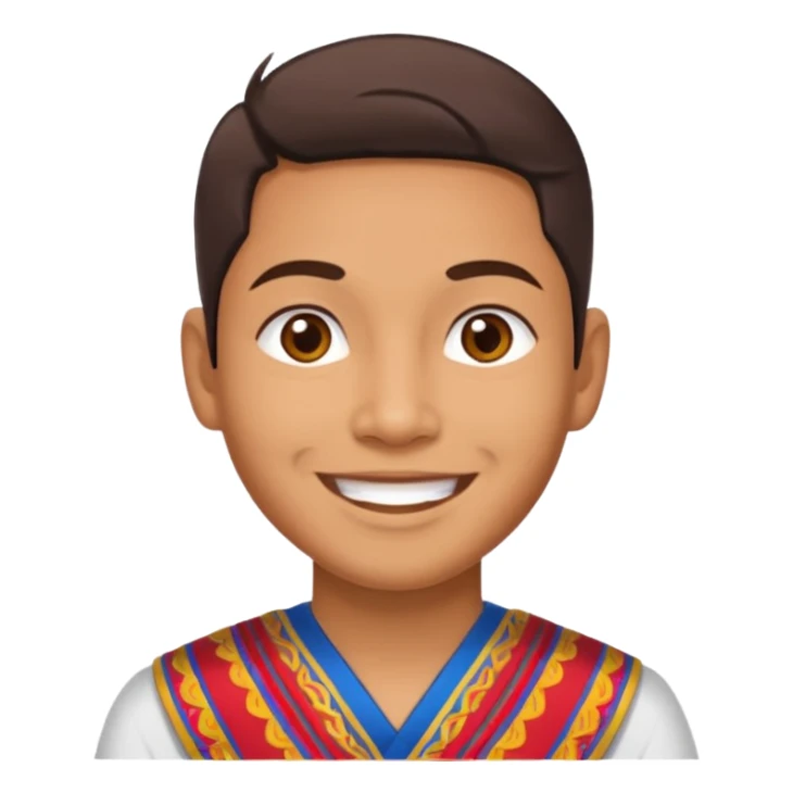 filipino wearing salakot sticker