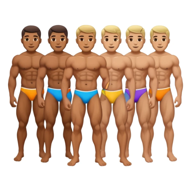 Gay men in thong with big butts sticker