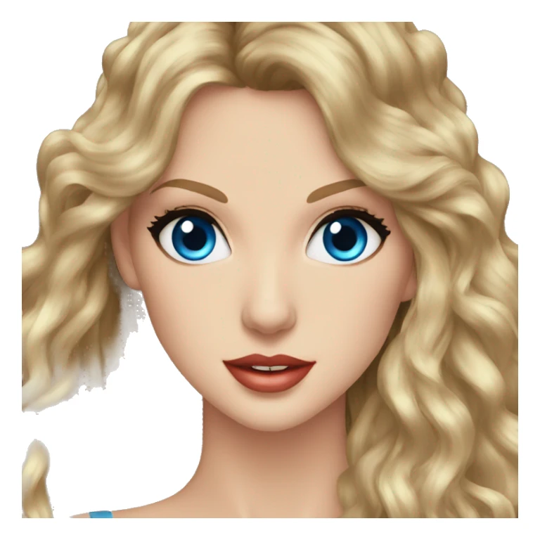 Taylor Swift blue eyes long hair  sticker