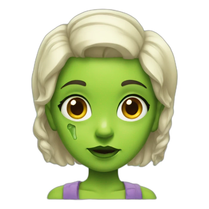 Frankenstein girl sticker