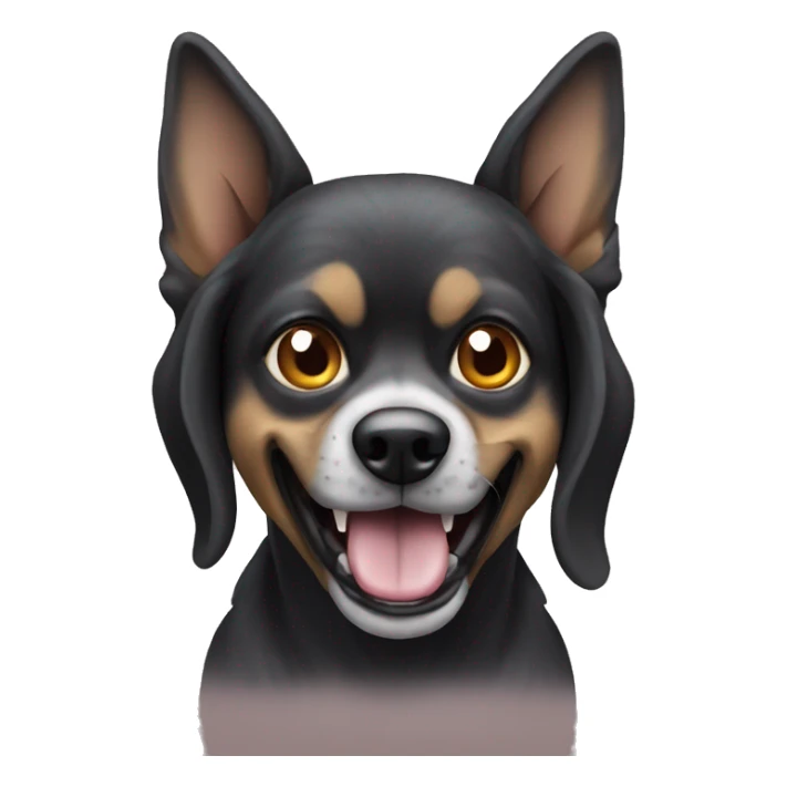 scary funny dog for halloween sticker