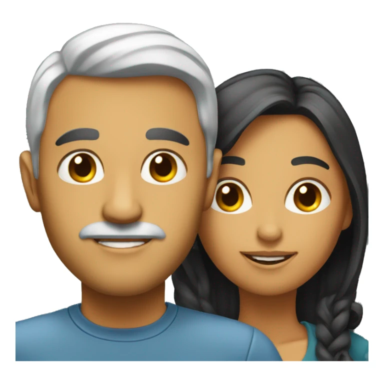 A man and a woman who look similar. sticker