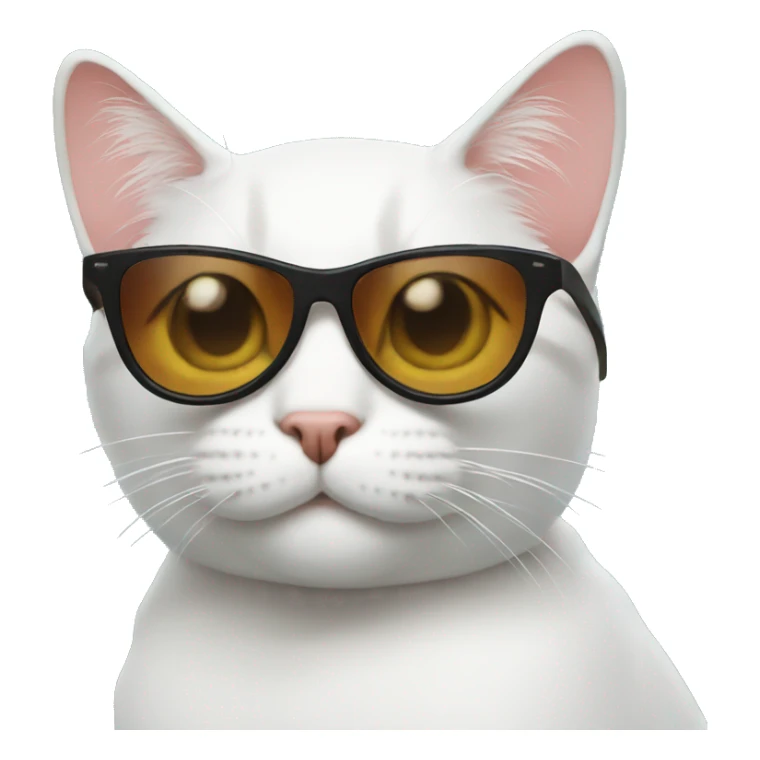 Cat with sunglasses sticker
