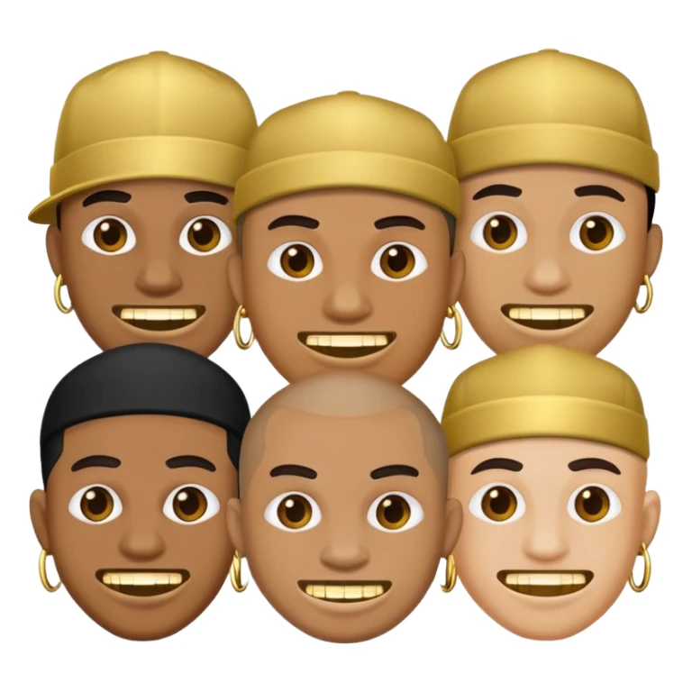 gang members with grills in their mouth  sticker