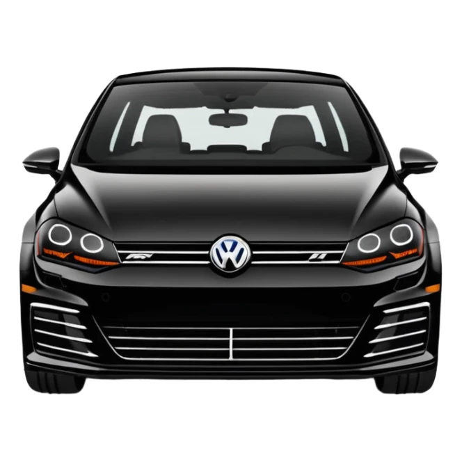 Black Edition Golf R MK7  with no red headlights or grill sticker