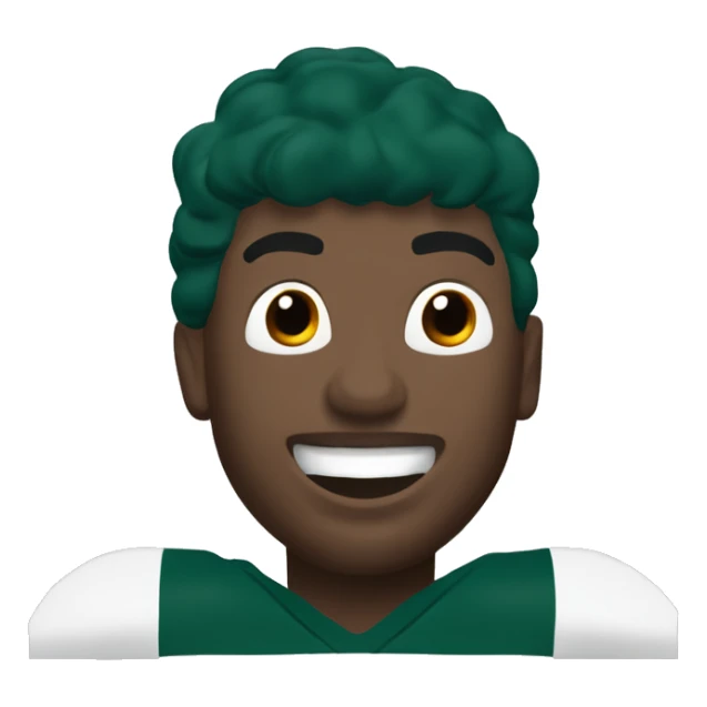 philadelphia eagle player football number 26 jumping kelly green sticker