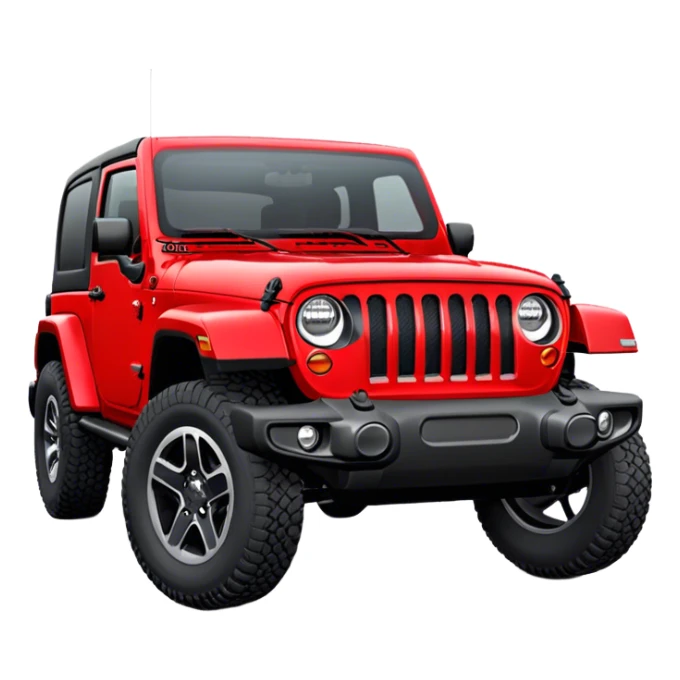 Jeep Wrangler - Jeep (Model Year: 2022) (Iconic colour: Red) sticker