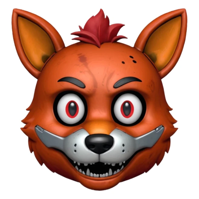 The head of Foxy of five nights at Freddy sticker