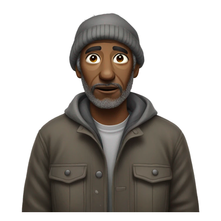 homeless man  sticker