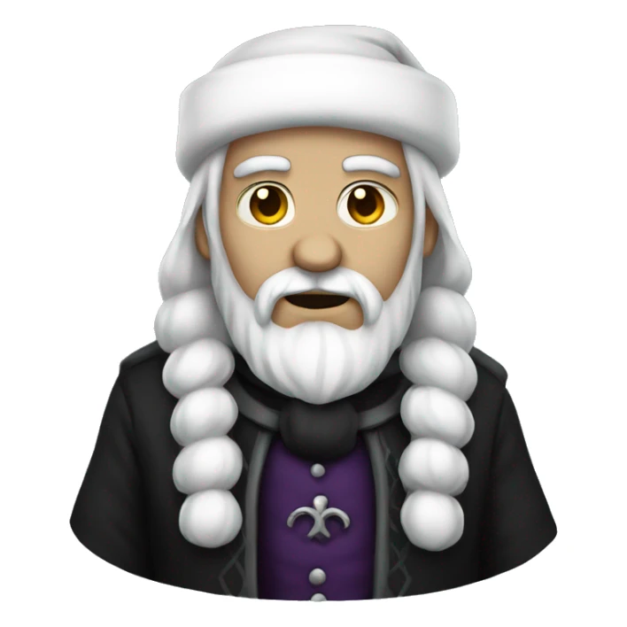 gothic santa full body  sticker