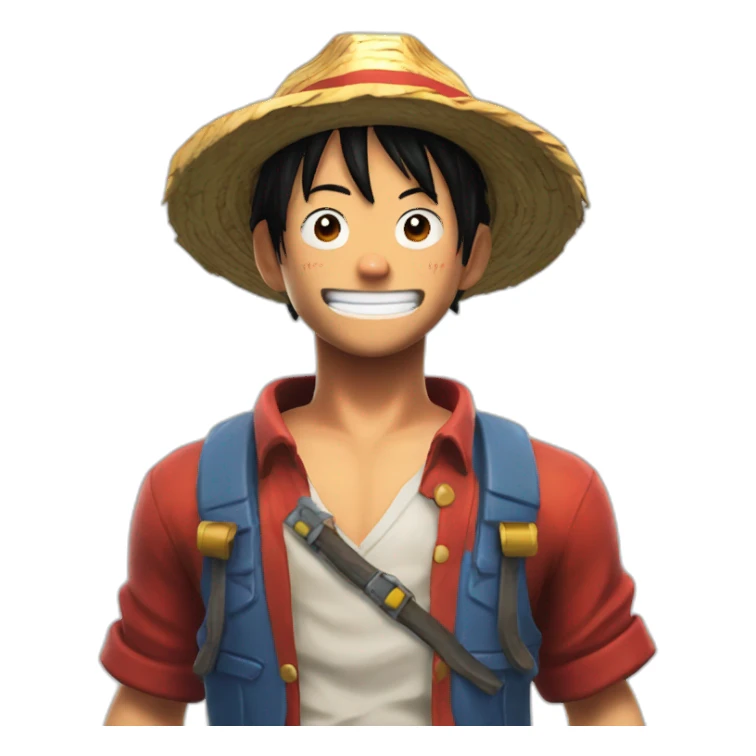 Luffy et un skin fortnite sticker