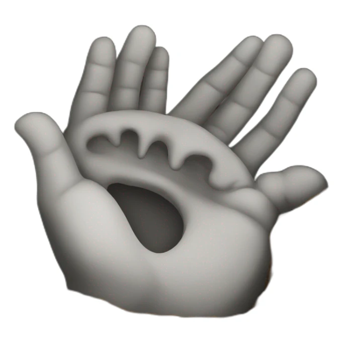 Hand coming out of grave  sticker