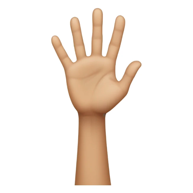 Woman holding right hand up sticker